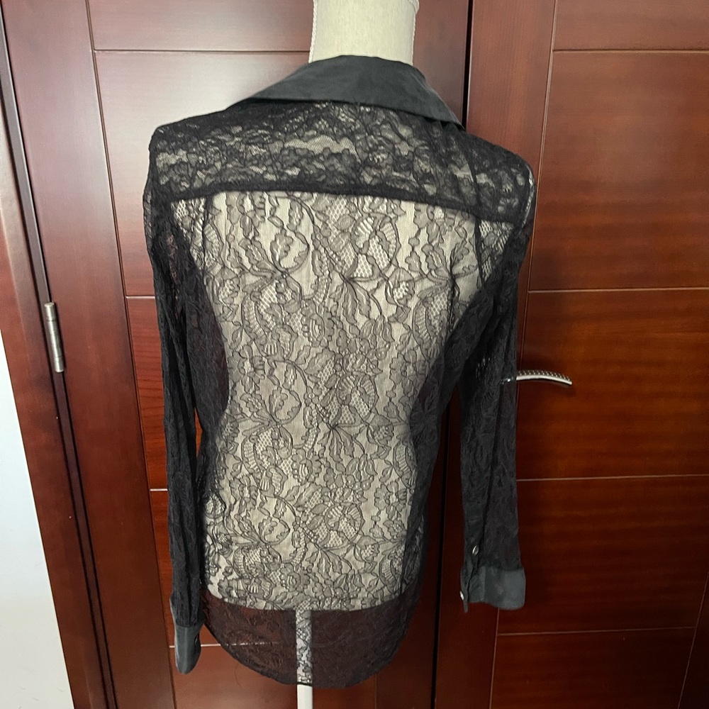 Equipment women oversized lace t shirt - Picture 5 of 13